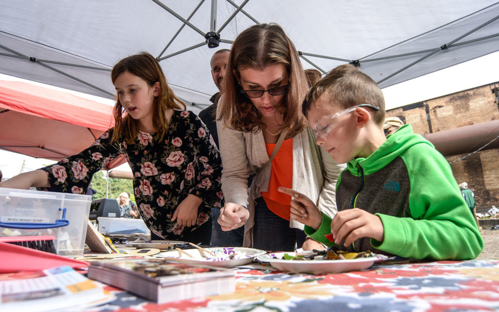 hands-on activity with family
