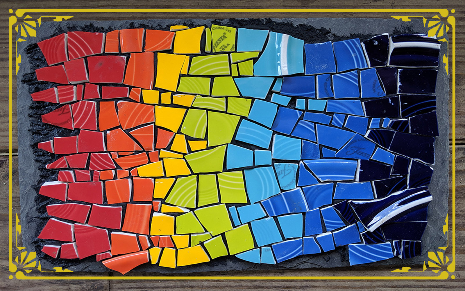 sample fiestaware mosaic