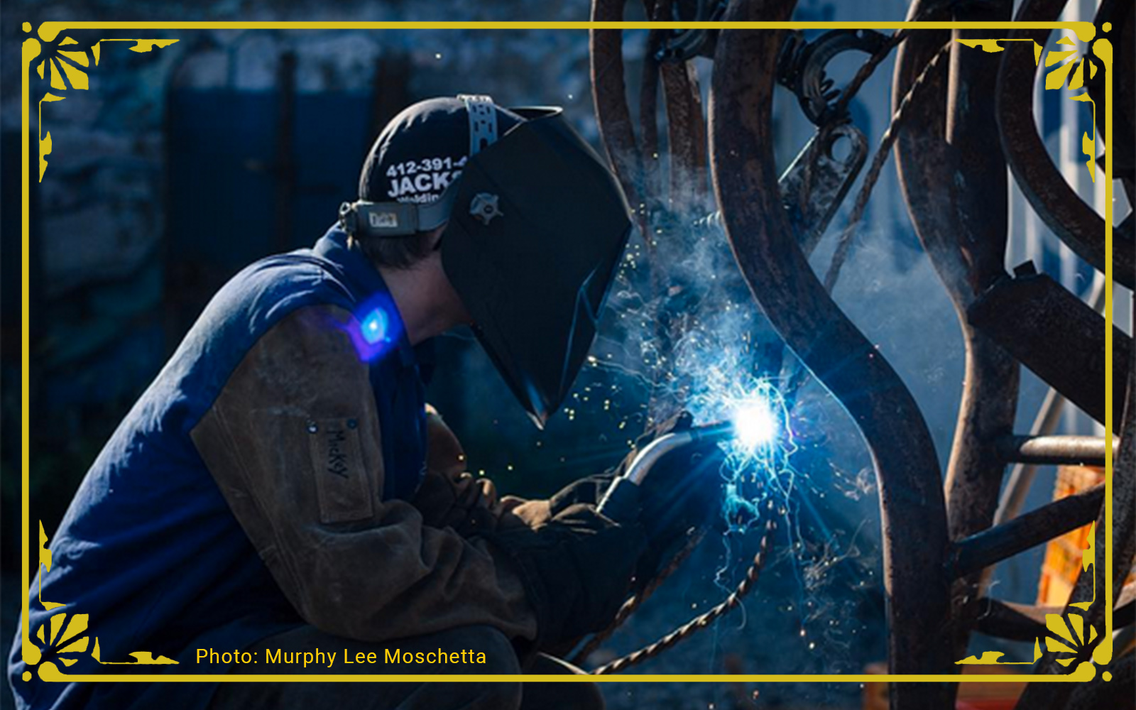 welding demo during festival of combustion