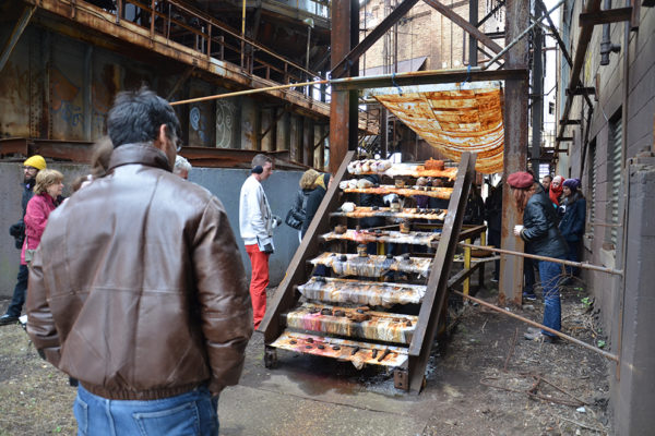 DSC_0161 visitors check out rose clancy's 2015 installation for alloy pittsburgh at the carrie blast furnaces