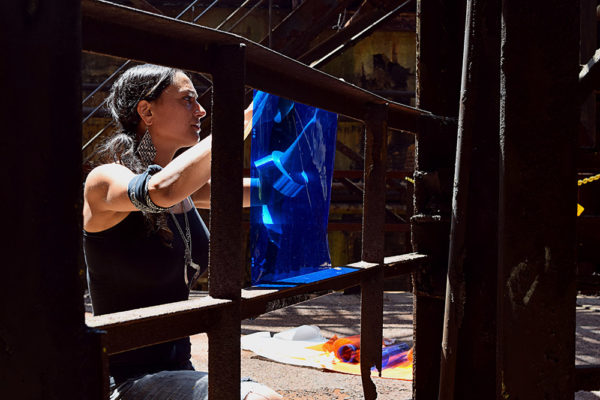 DSC_0310 oreen cohen works on her installation for 2015 alloy pittsburgh