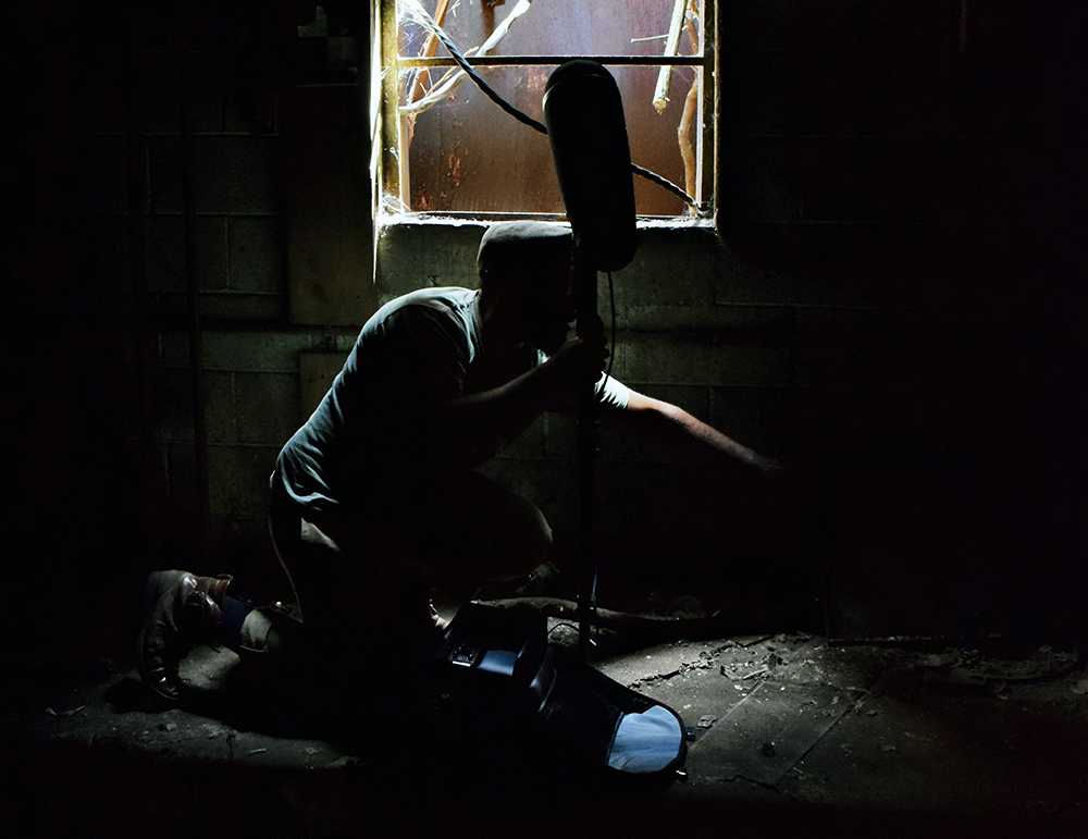 artist ricardo iammuri takes sound recordings during alloy pittsburgh 2015