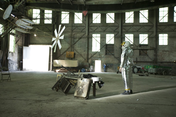 wilcox and bajandas dan wilcox as the spirit of molten iron along with one of carl bajandas' imaginary flying machines