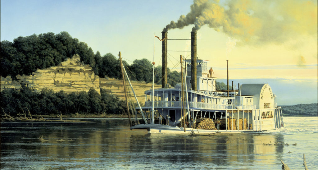 illustration of a steamboat