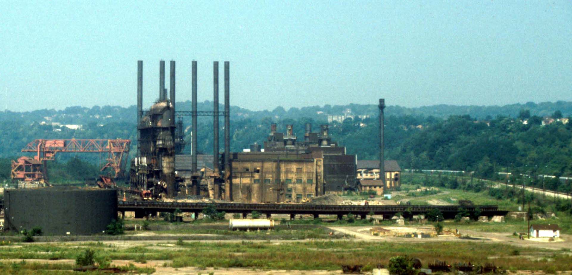 The Carrie Blast Furnaces in 1988