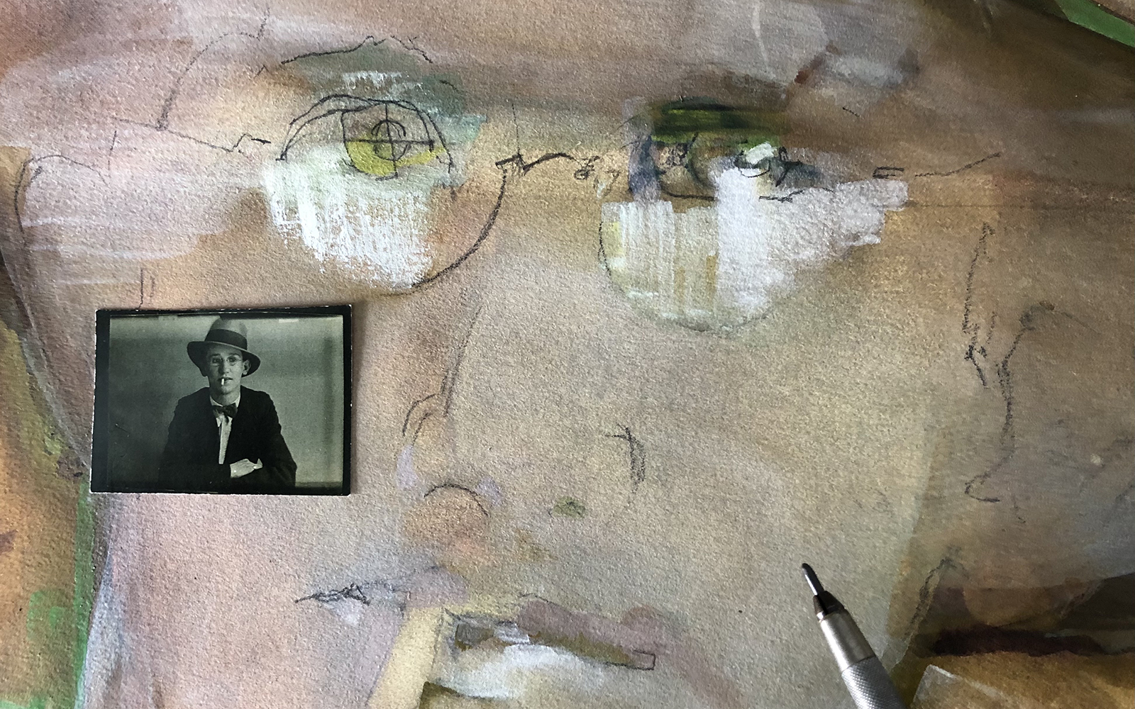 detail of artwork created by artist jeannie McGuire