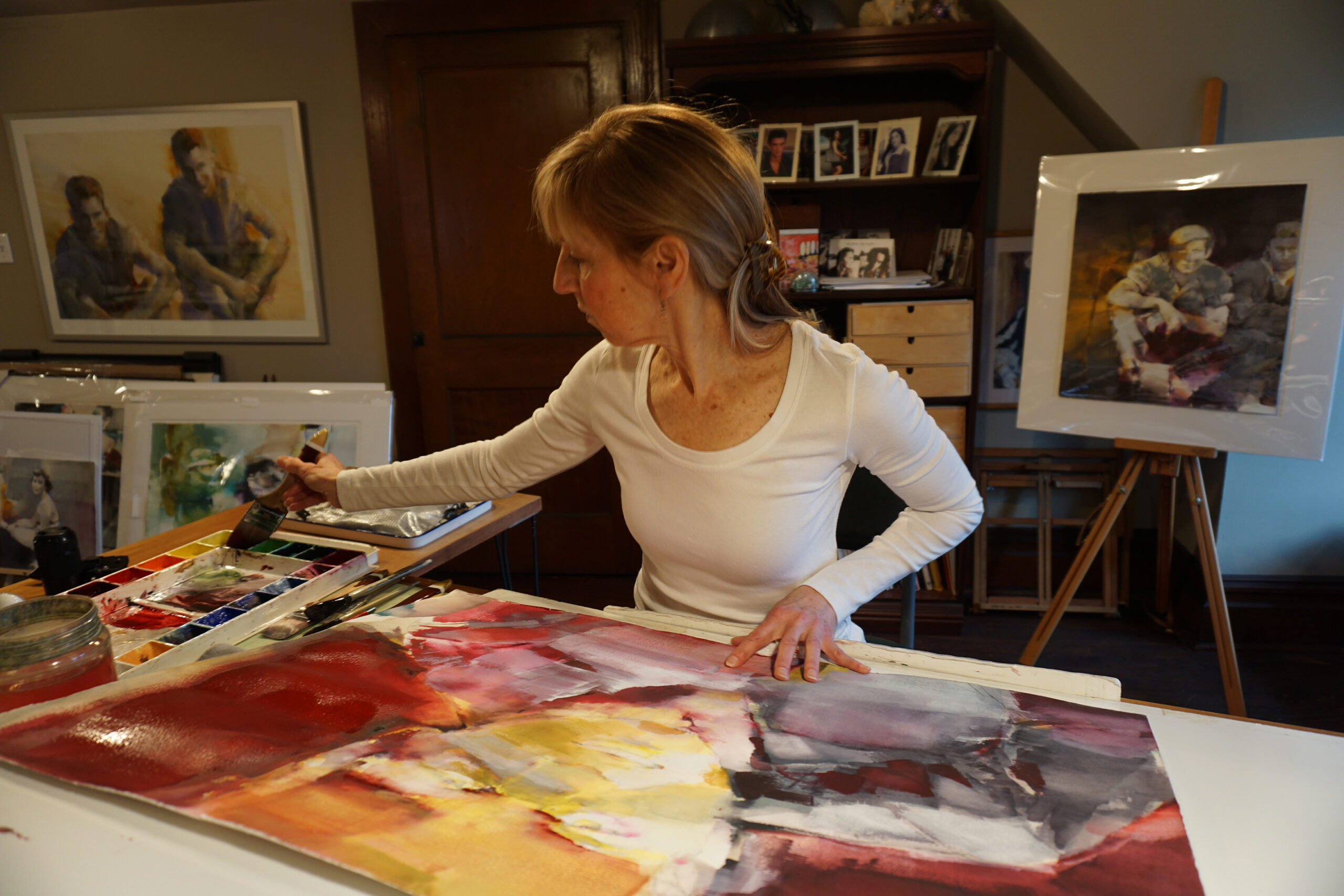 Jeannie Mcguire in her studio