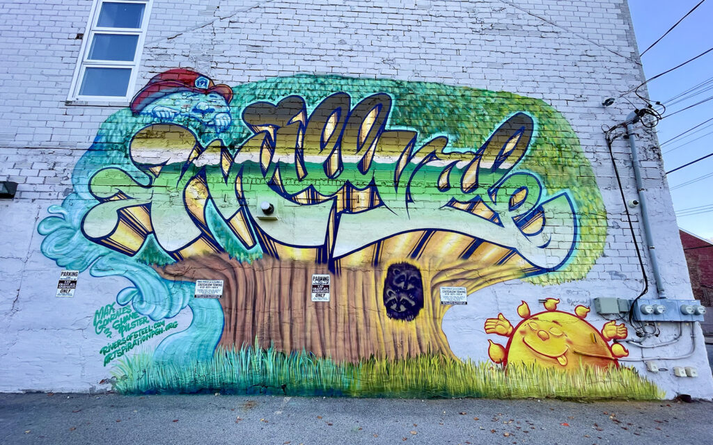 Mural Created in Millville Borough as part of Industrial grit and graffiti