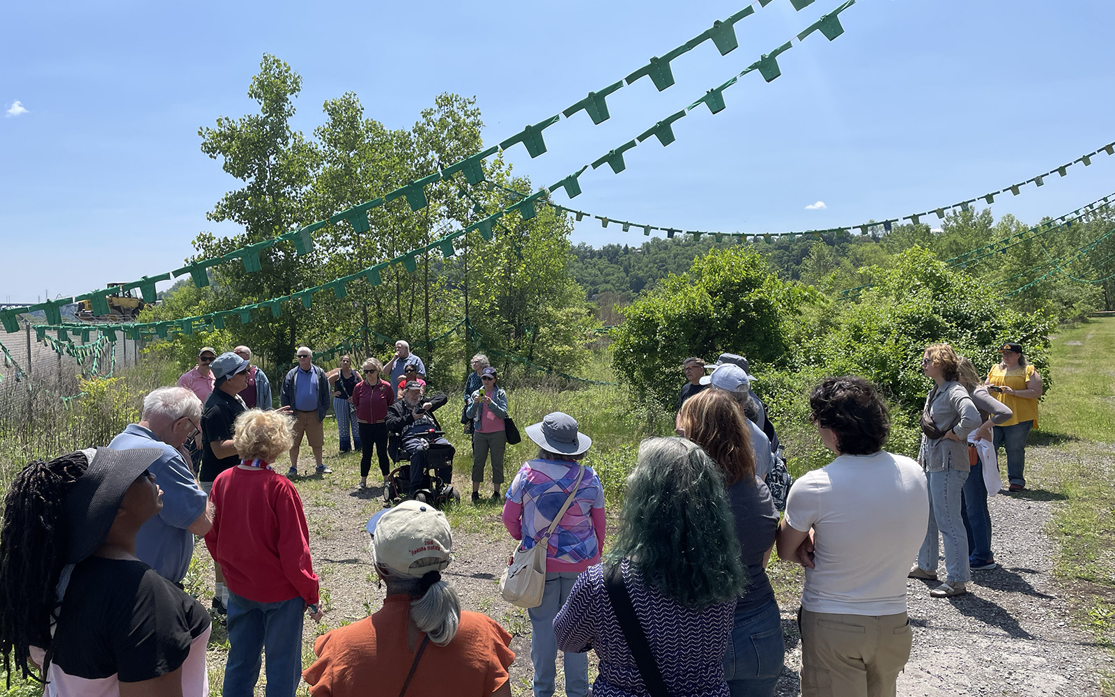 installation view of mini greens 2 at the carrie blast furnaces