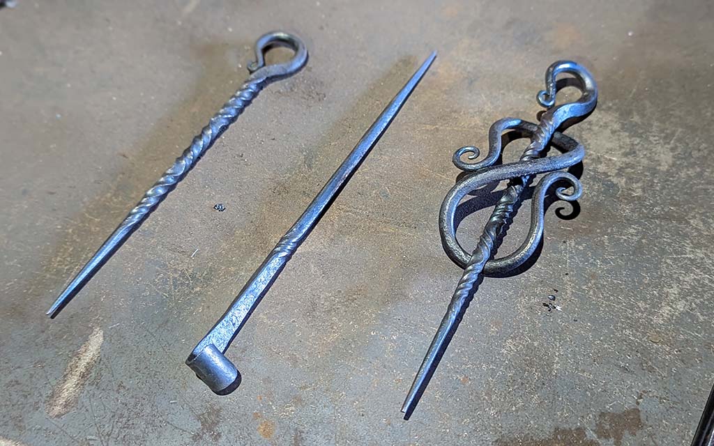 Three examples of forged hairpins