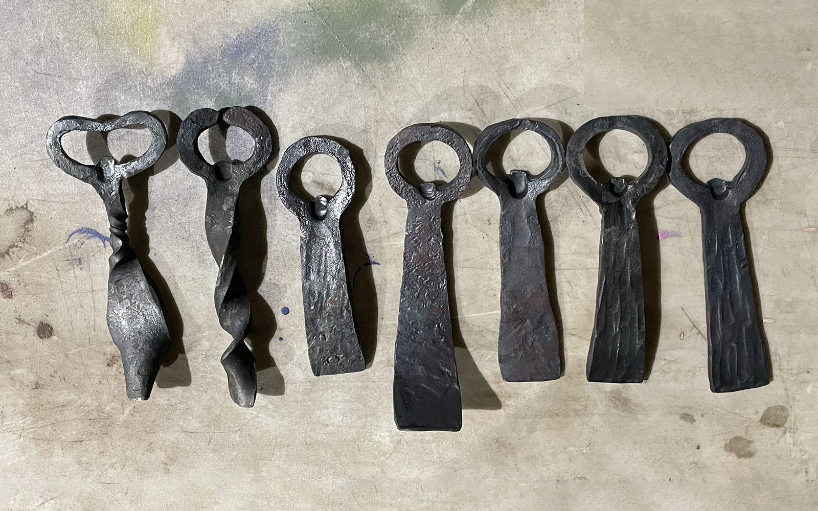 sample bottle openers completed during the workshop