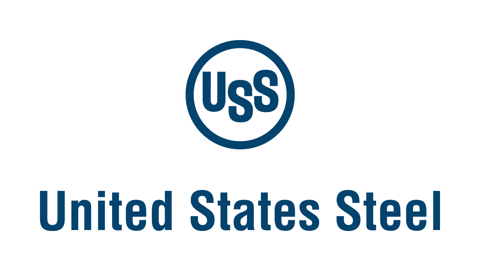 United States steel logo in blue