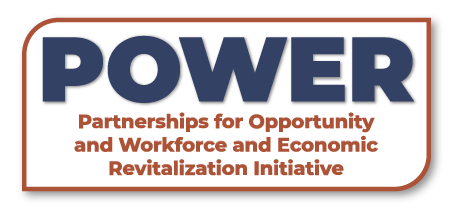 POWER logo: Partnerships for Opportunity and Workforce and Economic Revitalization Initiative