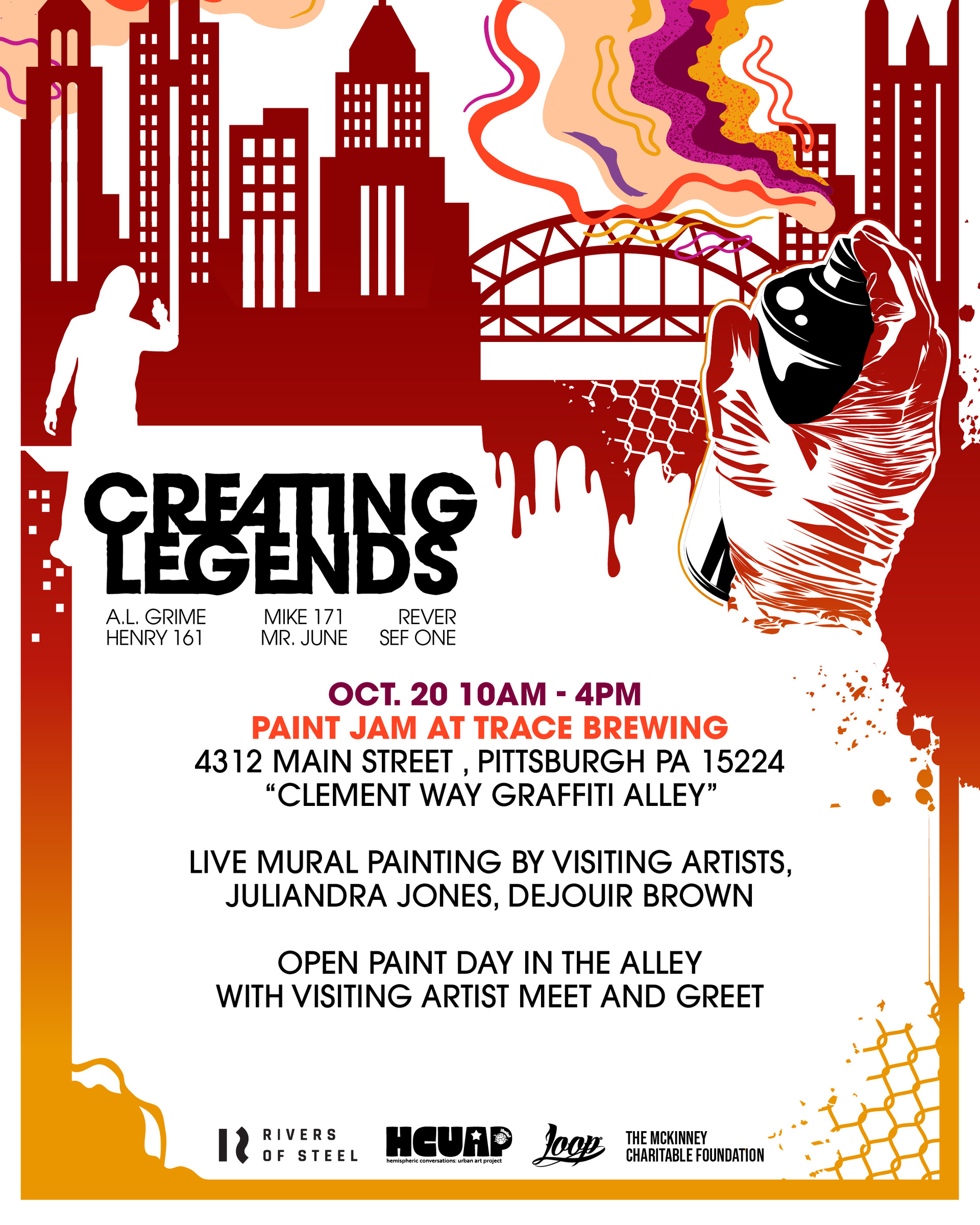 Paint Jam at Trace Brewing flyer